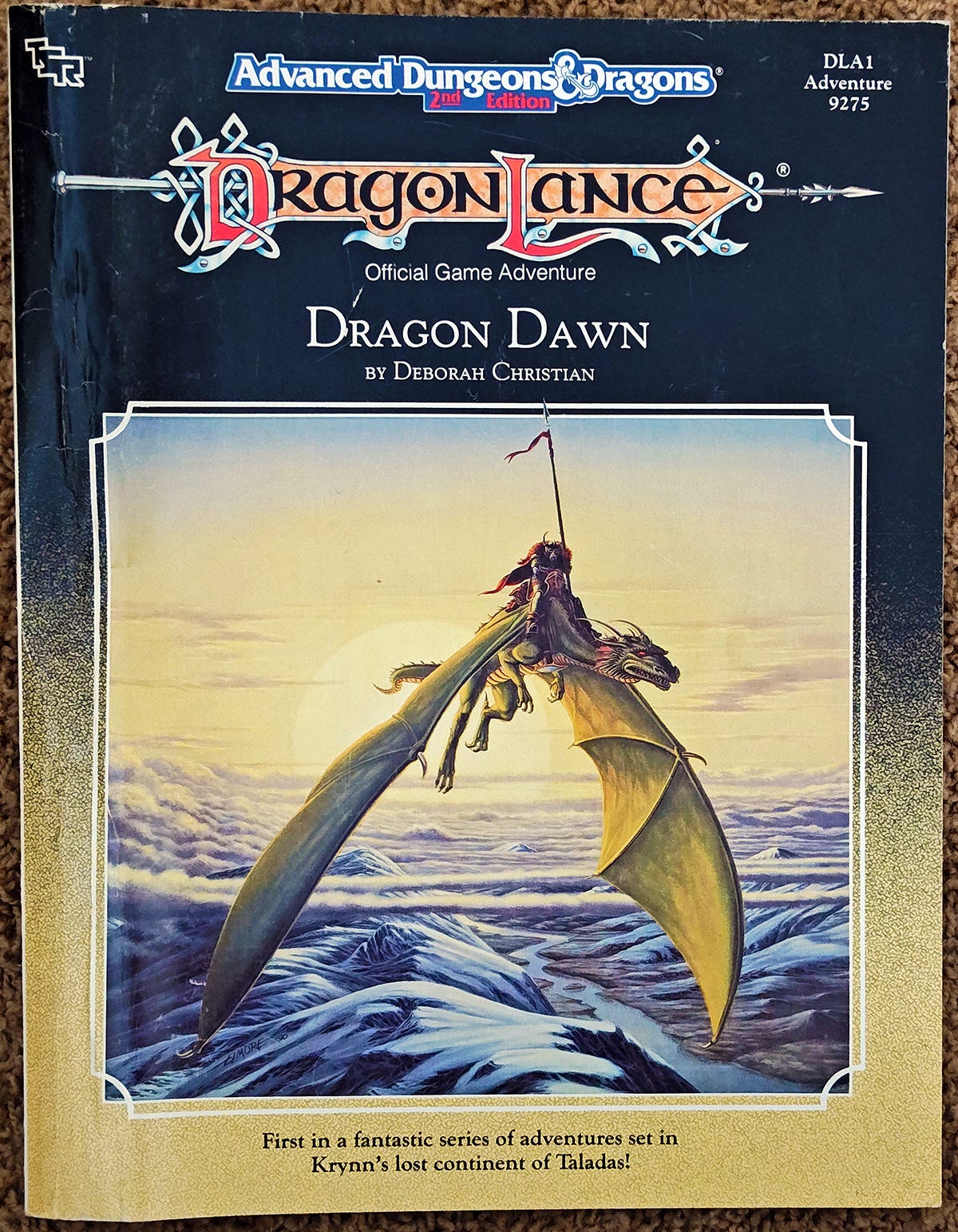 THE ART of Old School D&D Modules: Dragonlance Dragon Dawn (1990)