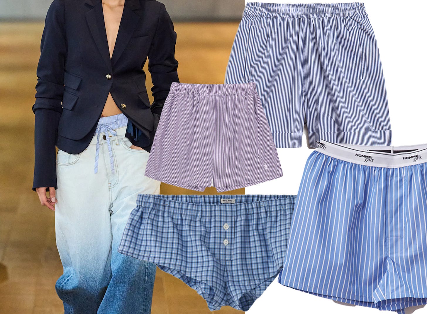 Mens-y boxers from Suzie Kondi, Miu Miu and Sporty&Rich Mens-y boxers from Suzie Kondi, Miu Miu and Sporty&Rich