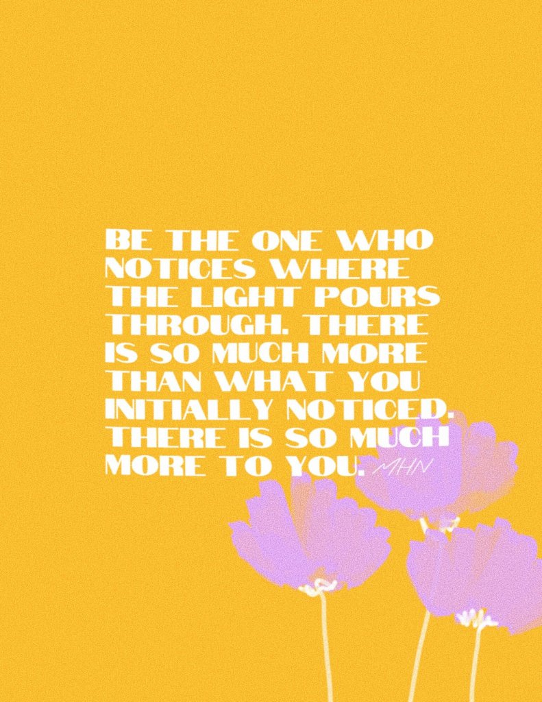 People-pleasing perfectionist, there is so much more to you.