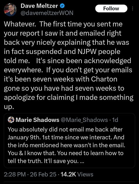 7 Weeks Waiting: The Dave Meltzer Debate via Twitter Ends Here