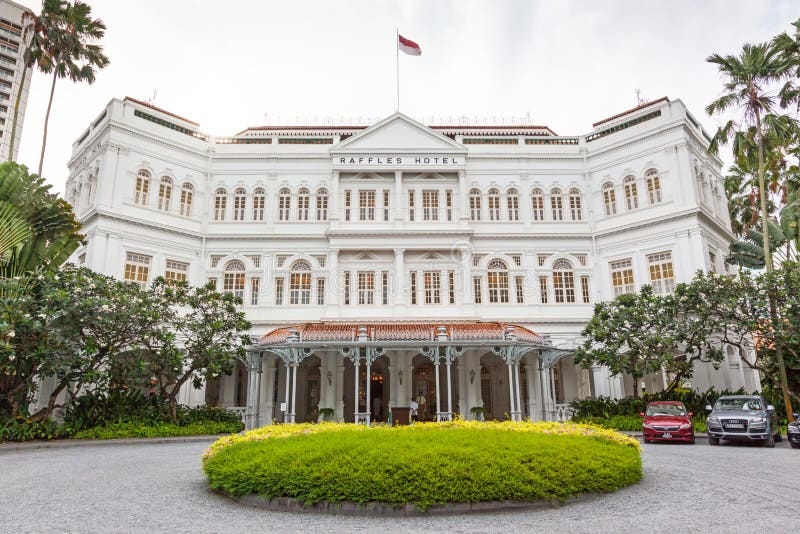 Raffles Hotel in Singapore editorial image. Image of facade - 109605100 Raffles Hotel in Singapore editorial image. Image of facade - 109605100
