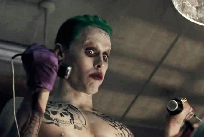jared leto shows off his suicide squad joker side 2015 images jared leto shows off his suicide squad joker side 2015 images
