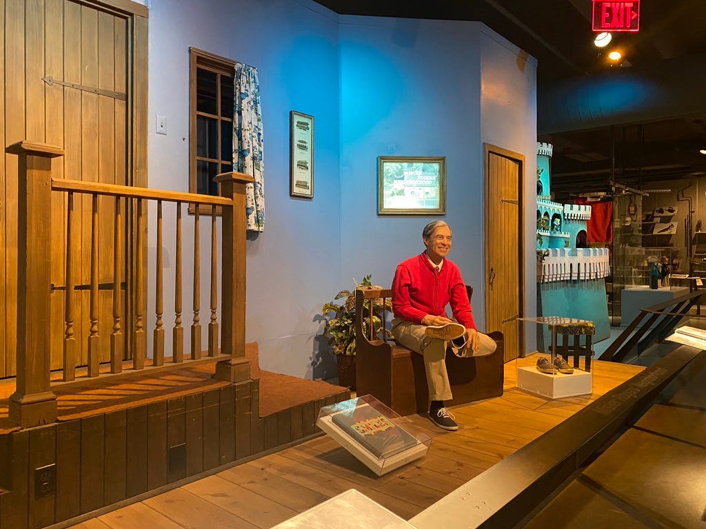 replicted set from Mr. Rogers Neighborhood tv show