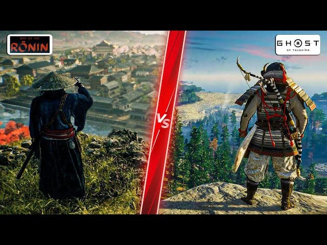 Rise of the Ronin vs Ghost of Tsushima - Direct Comparison! Attention to  Detail & Graphics! PS5 4K - YouTube