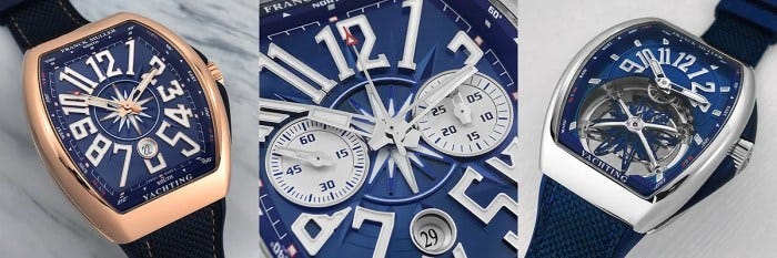  The Vanguard Yachting collection features a range of complications. 