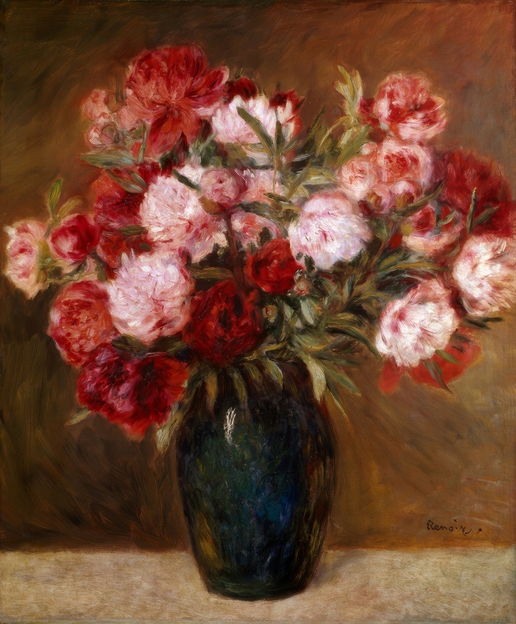 Les Pivoines by Pierre Auguste Renoir