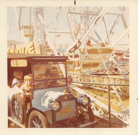 6 photographs from The State Fair Midway in 1971