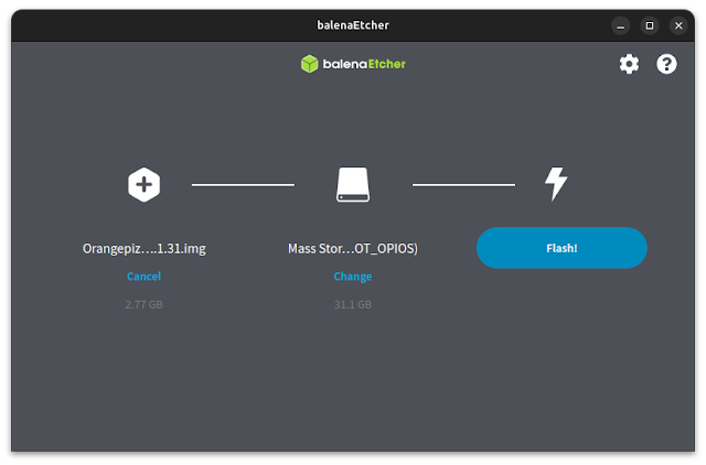Etcher is ready to write Ubuntu image to SD card Etcher is ready to write Ubuntu image to SD card
