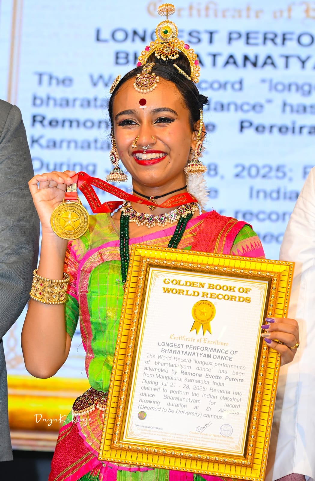 Remona Evette Pereira dances her way into history with 170-hr Bharatanatyam  world record - St Aloysius (Deemed To Be University)