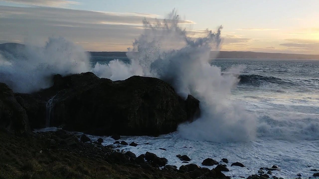 Winter 2020/21 storms on Rathlin: huge waves and powerful winds
