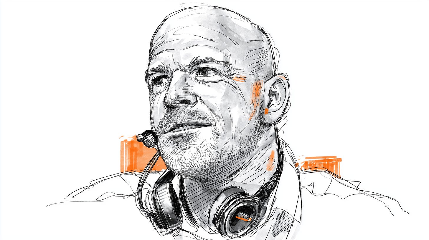 Editorial courtroom sketch illustration of NFL defensive coordinator Gus Bradley standing on the sideline with coaching headset around his neck, expression of quiet confidence after being passed over for the 49ers coordinator role Editorial courtroom sketch illustration of NFL defensive coordinator Gus Bradley standing on the sideline with coaching headset around his neck, expression of quiet confidence after being passed over for the 49ers coordinator role