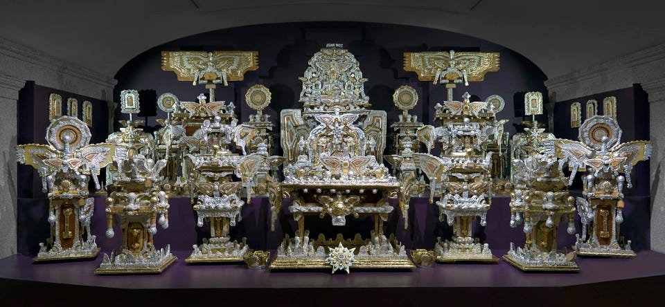 James Hampton, The Throne of the Third Heaven of the Nations' Millennium General Assembly, ca. 1950-1964, mixed media, Smithsonian American Art Museum, Gift of anonymous donors, 1970.353.1-.134