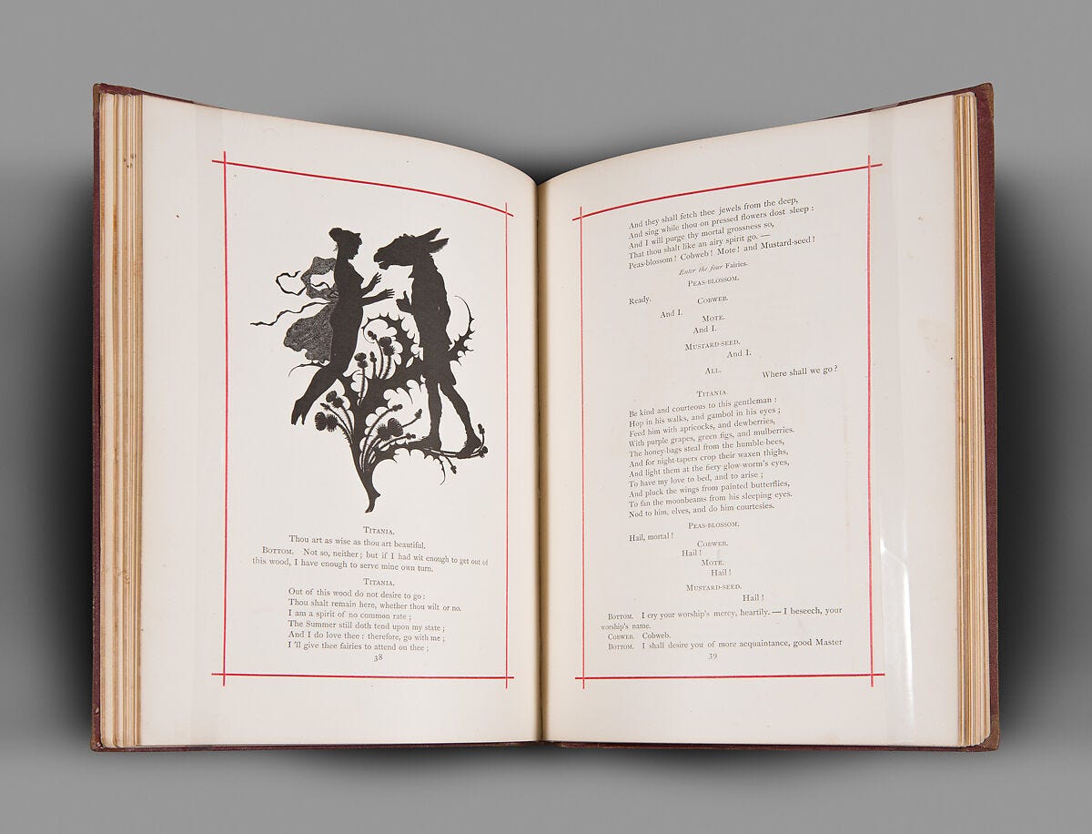 Midsummer Night's Dream, William Shakespeare (British, Stratford-upon-Avon 1564–1616 Stratford-upon-Avon), Illustrations: commercial process and engraving 