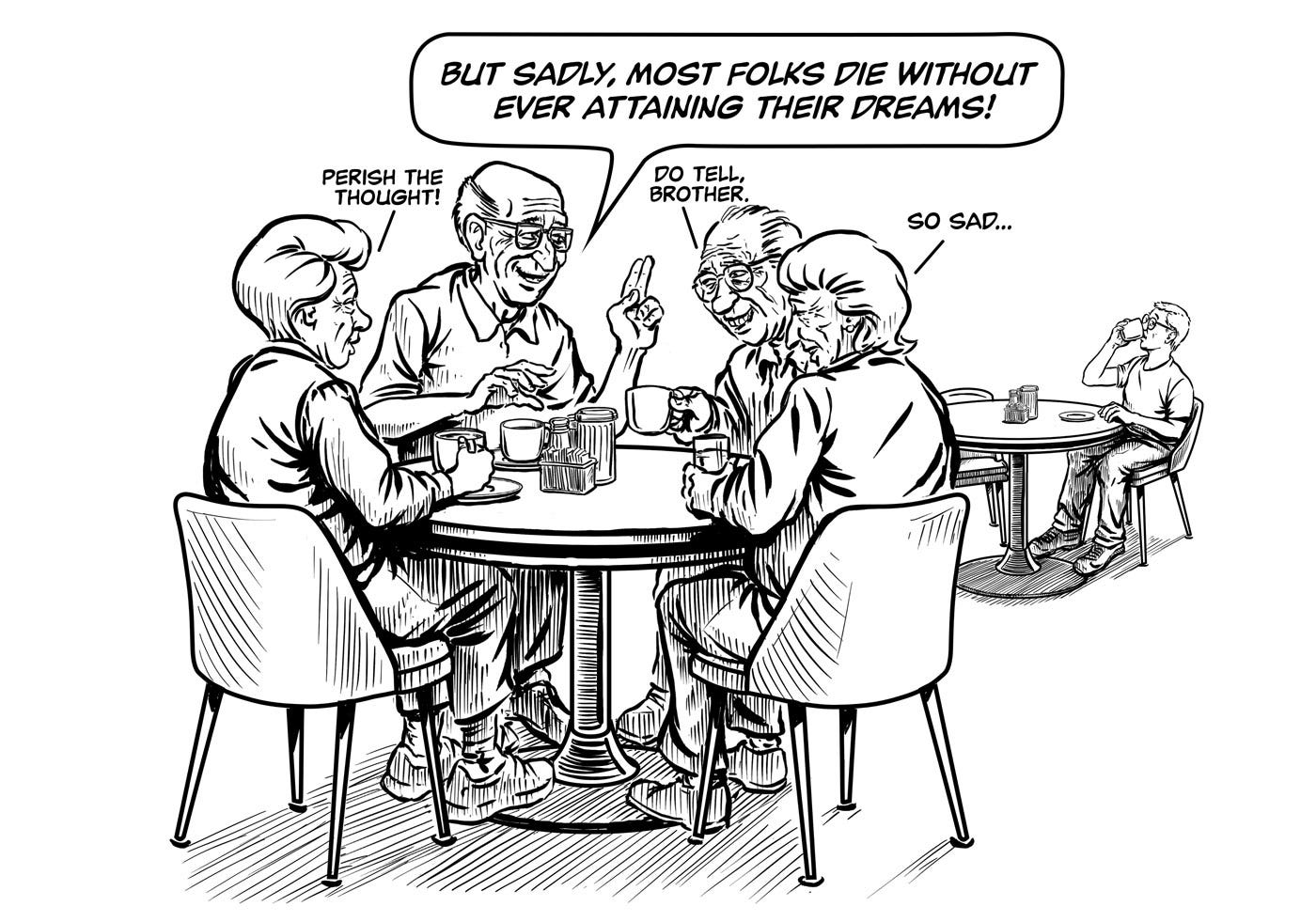 Dreamy Conversation Comic Panel 2 by E.R. Flynn