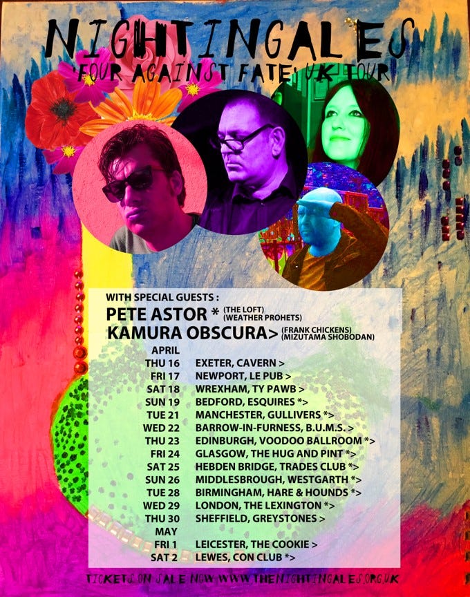 Nightingales - Four Against Fate UK Tour 2020 Nightingales - Four Against Fate UK Tour 2020