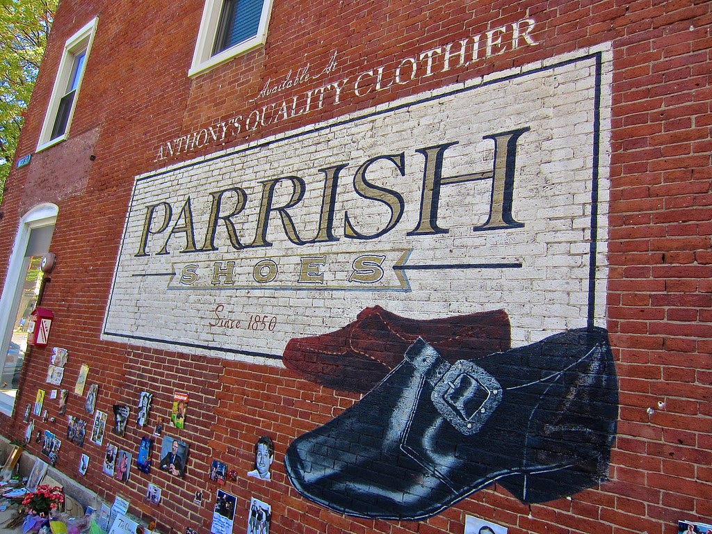 Parrish Shoes Sign, Keene, NH | Painted sign for Parrish Sho… | Flickr