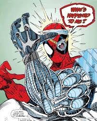 marvel_legends_man on Instagram: "Art & toy: Cyborg Spider-man 🕷️ An  iconic creation of the great Erik Larsen. His Spidey run was memorable yet  few pieces of the published original art remain today. #