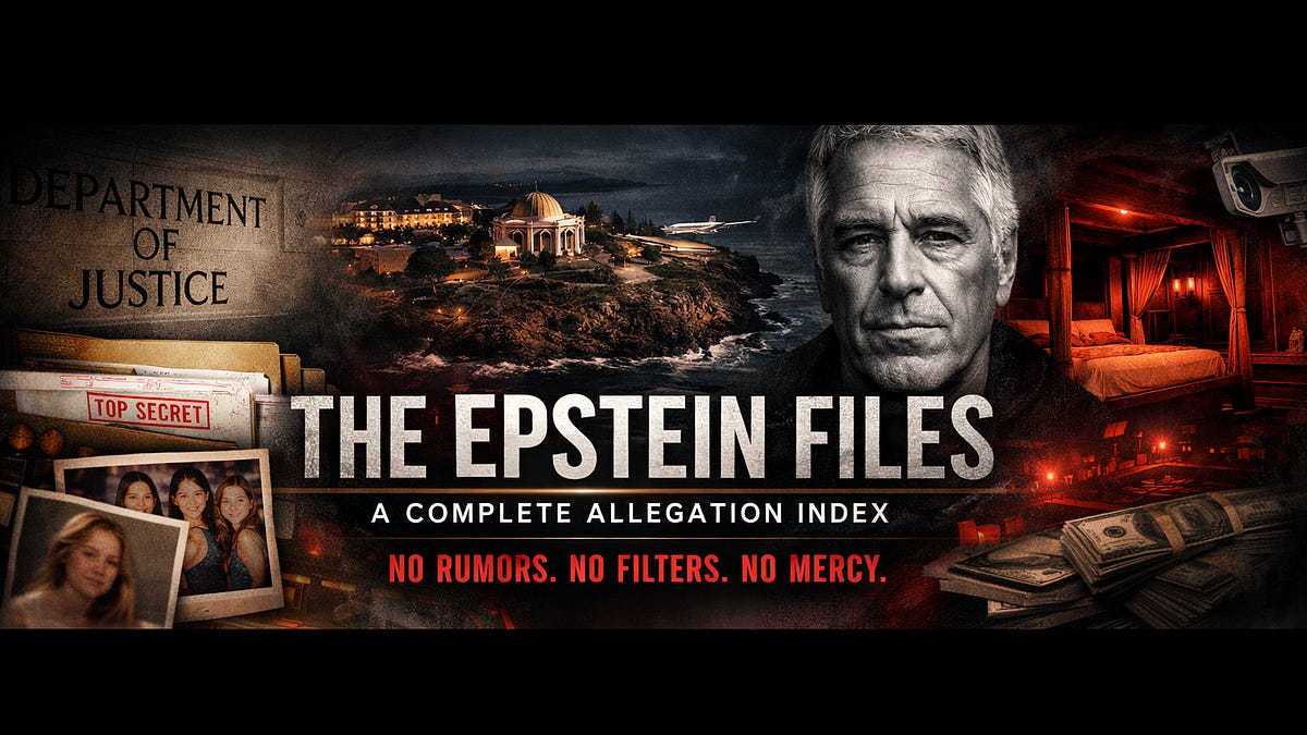 THE EPSTEIN FILES - MAGA Cult Slayer’s Substack