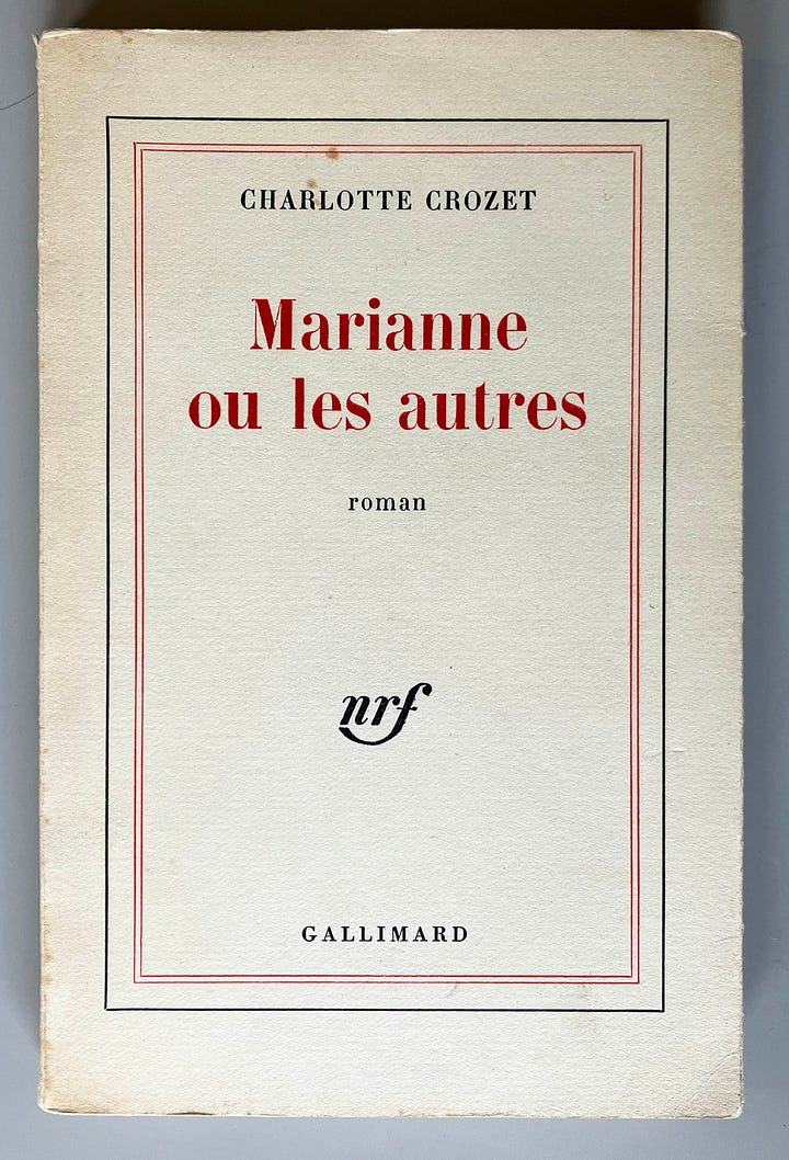 Covers of four boooks, published by Gallimard and Éditions de Minuit.
