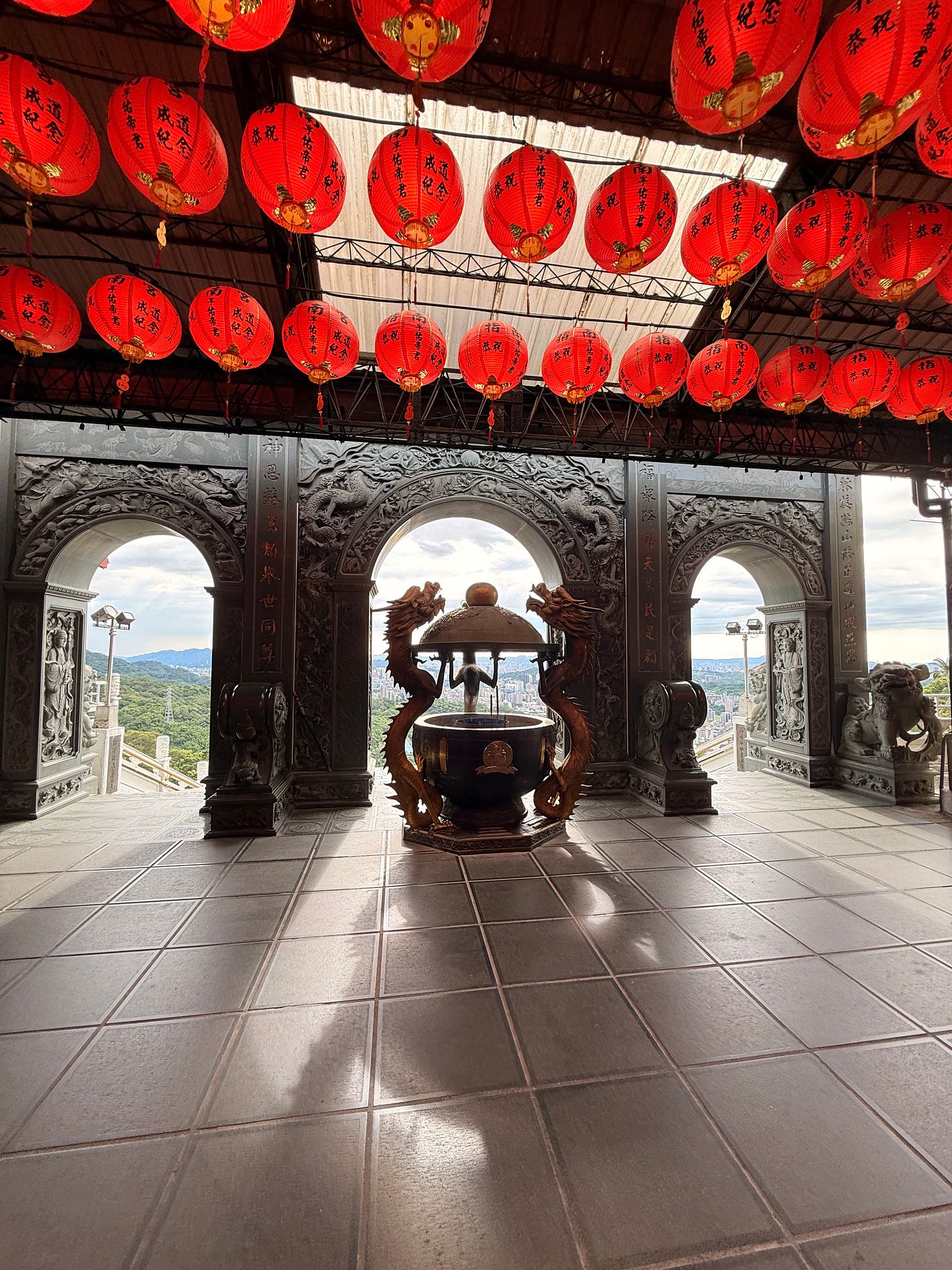 A view from Bishanyan Kaizhang Shengwang Temple. A view from Bishanyan Kaizhang Shengwang Temple.