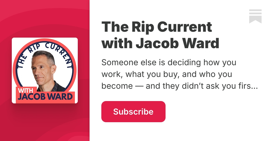 The Rip Current with Jacob Ward | Substack