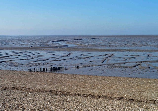 The Wash, beach at Snettisham by Steve  Fareham