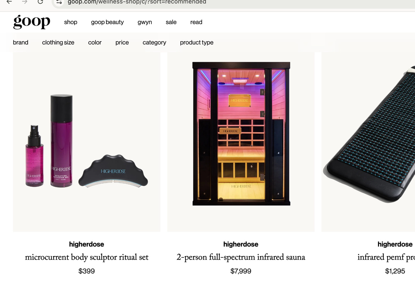 Website goop Website goop