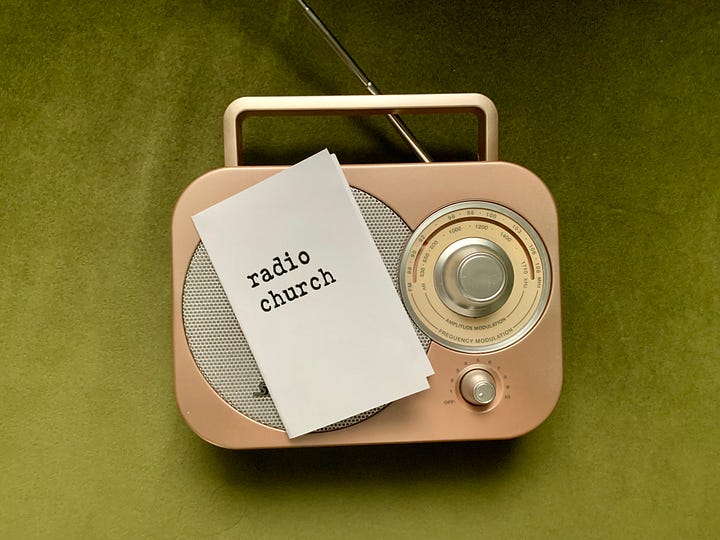 Four of my zines in the wild: Pocket Viewfinder, What Will You Write Today?, An Exercise in Creative Gratitude, and Radio Church