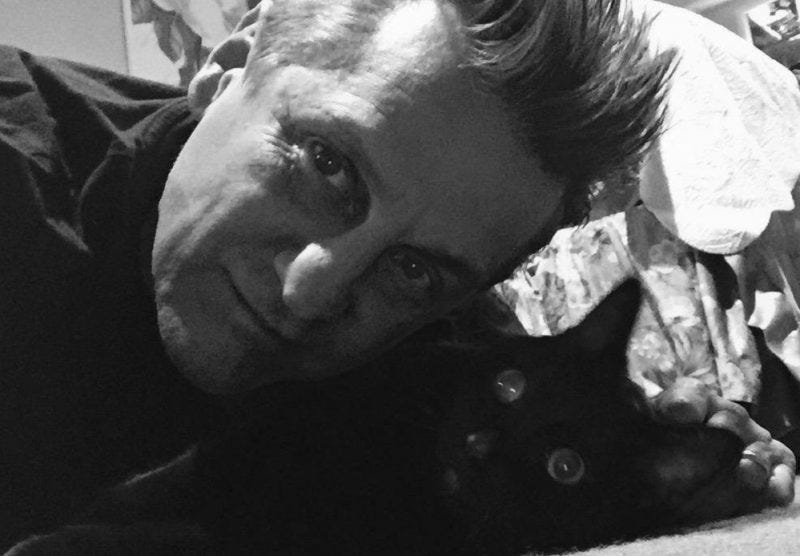 jerry trimble with cat jerry trimble with cat