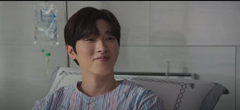 Do-Sik in a hospital bed.