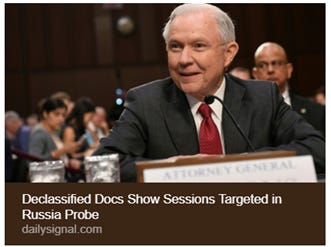 The image depicts a formal setting, likely a governmental or legal environment, featuring a person in a suit with a red tie, presumably an attorney or official, with a focus on documents related to a Russian investigation. AI-generated content may be incorrect.