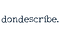 dondescribe