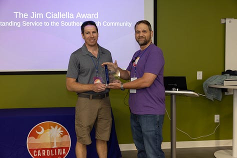 Our first recipients of the Jimmy C Award