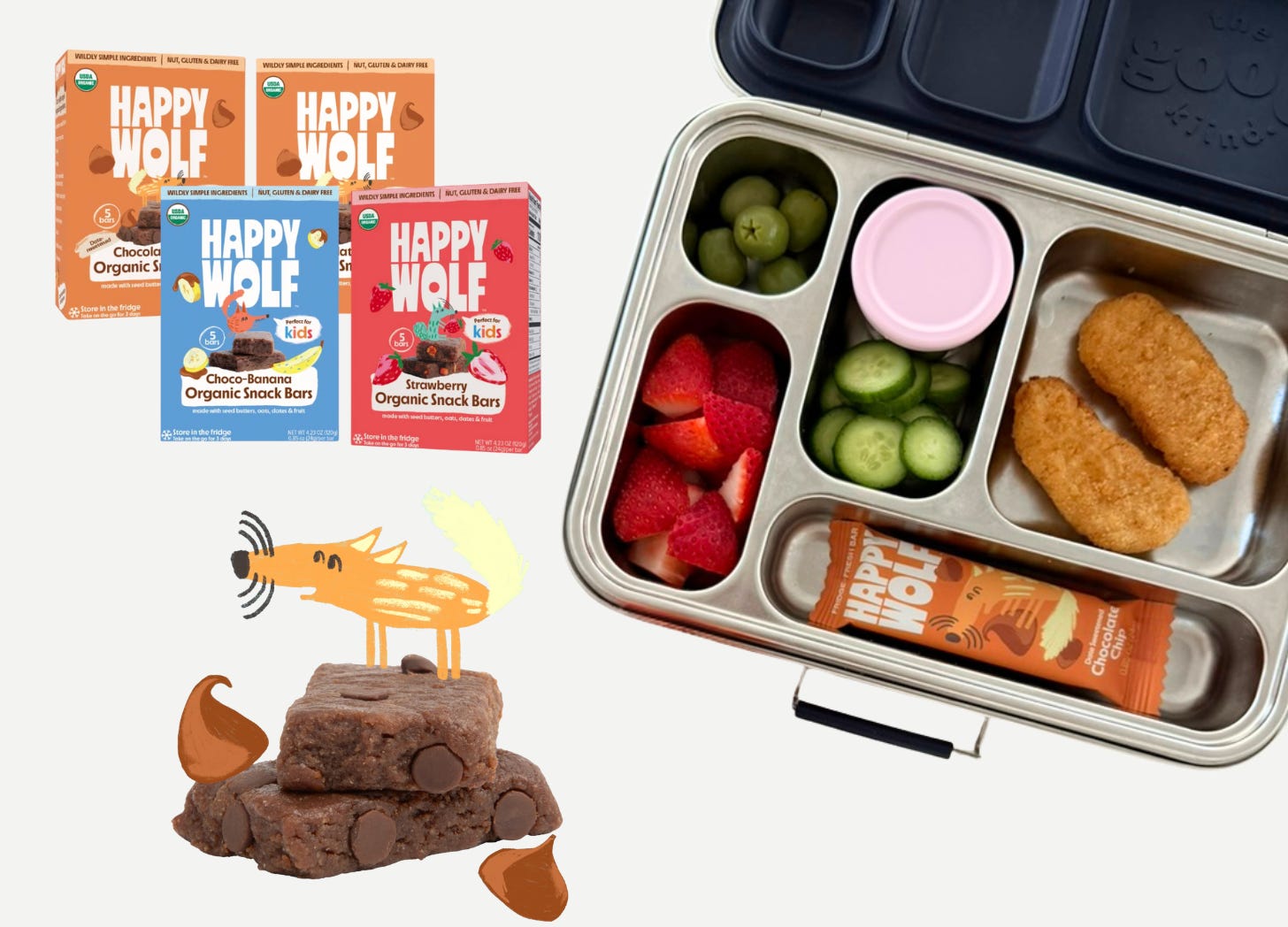 Lab Snacks Box lab ranges, antibiotics, and the marinated chicken I'm obsessed with