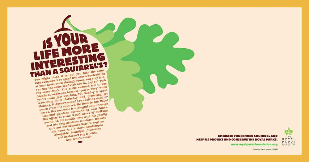 Royal Parks 'Squirrel' advert