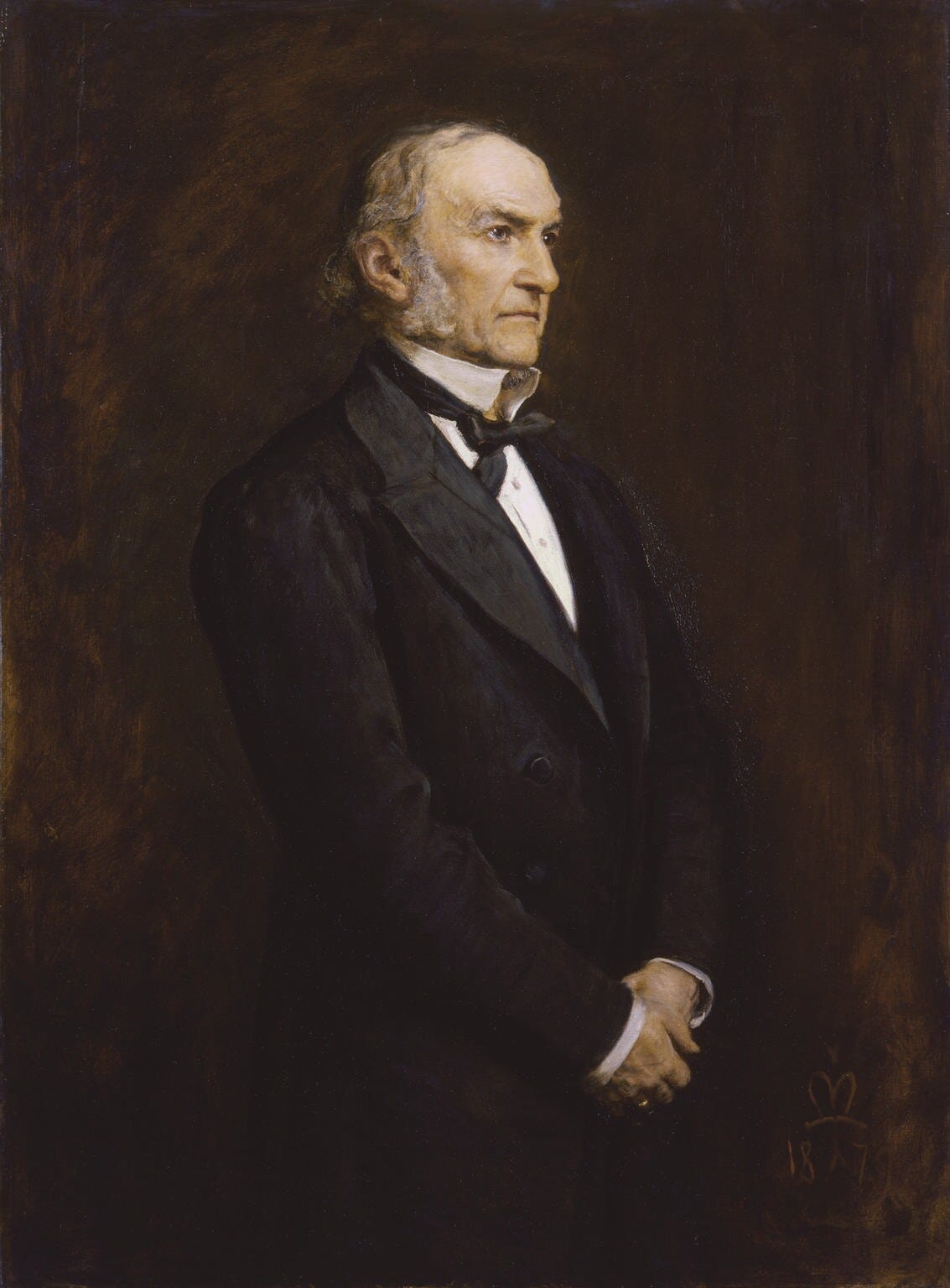 John Everett Millais, portrait of William Gladstone. John Everett Millais, portrait of William Gladstone.