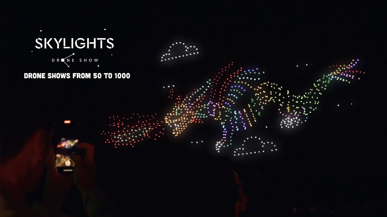 Skylights Drone Show: Celebrate Big with Drone Shows from 50 to 1000