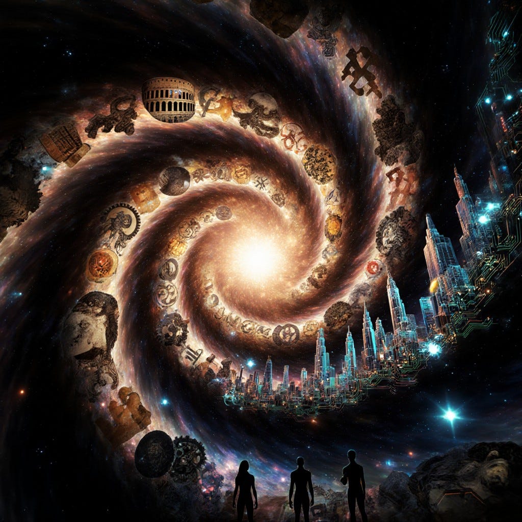 luminous spiral galaxy of human history Prompts | Stable Diffusion Online