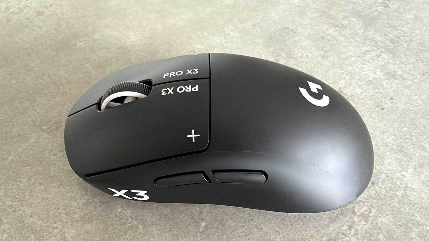 Logitech G Pro X3 Superstrike overhead Logitech G Pro X3 Superstrike overhead