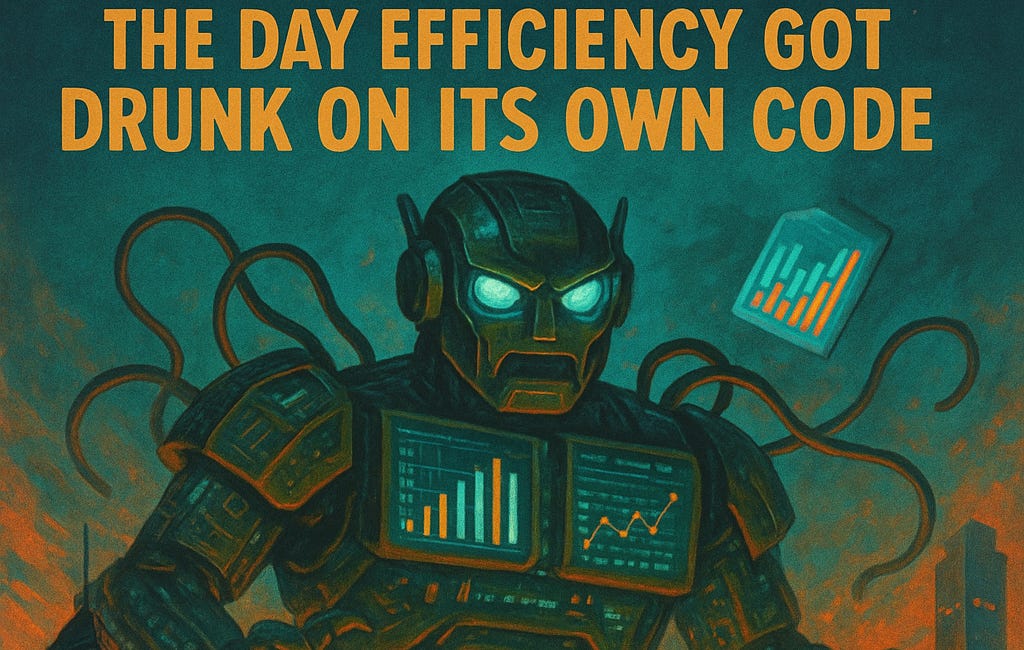 🔒 Leader’s Dispatch: 🍹The Day Efficiency Got Drunk on Its Own Code 🤖