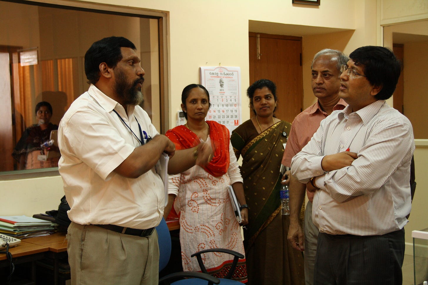 Joseph in an IIST chemistry polymer processing laboratory. Joseph in an IIST chemistry polymer processing laboratory.