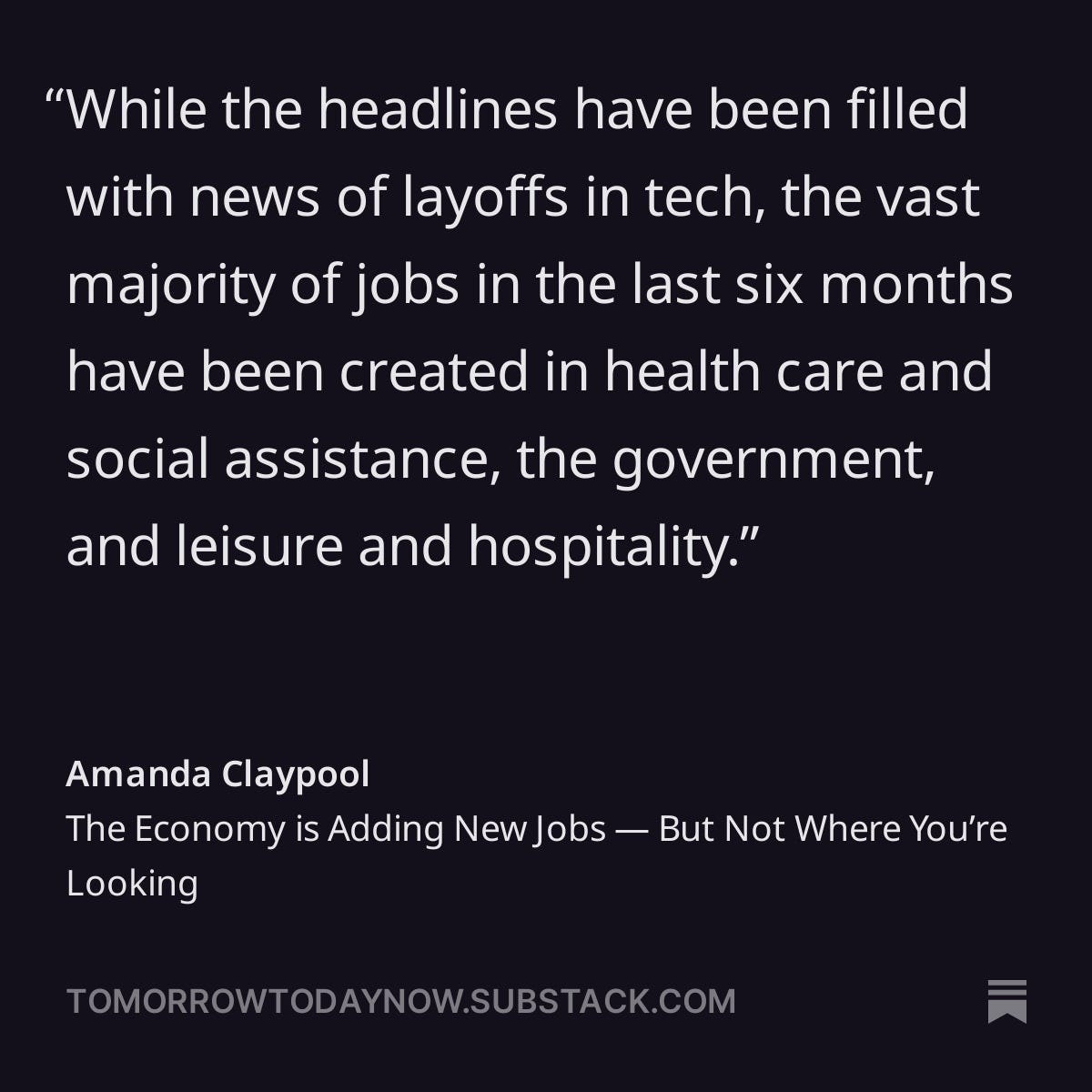 Quote economic growth in three industries