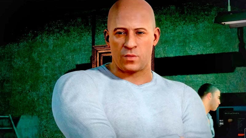 vin diesel em velozes e furiosos crossroads, jogo inspirado na franquia de filmes