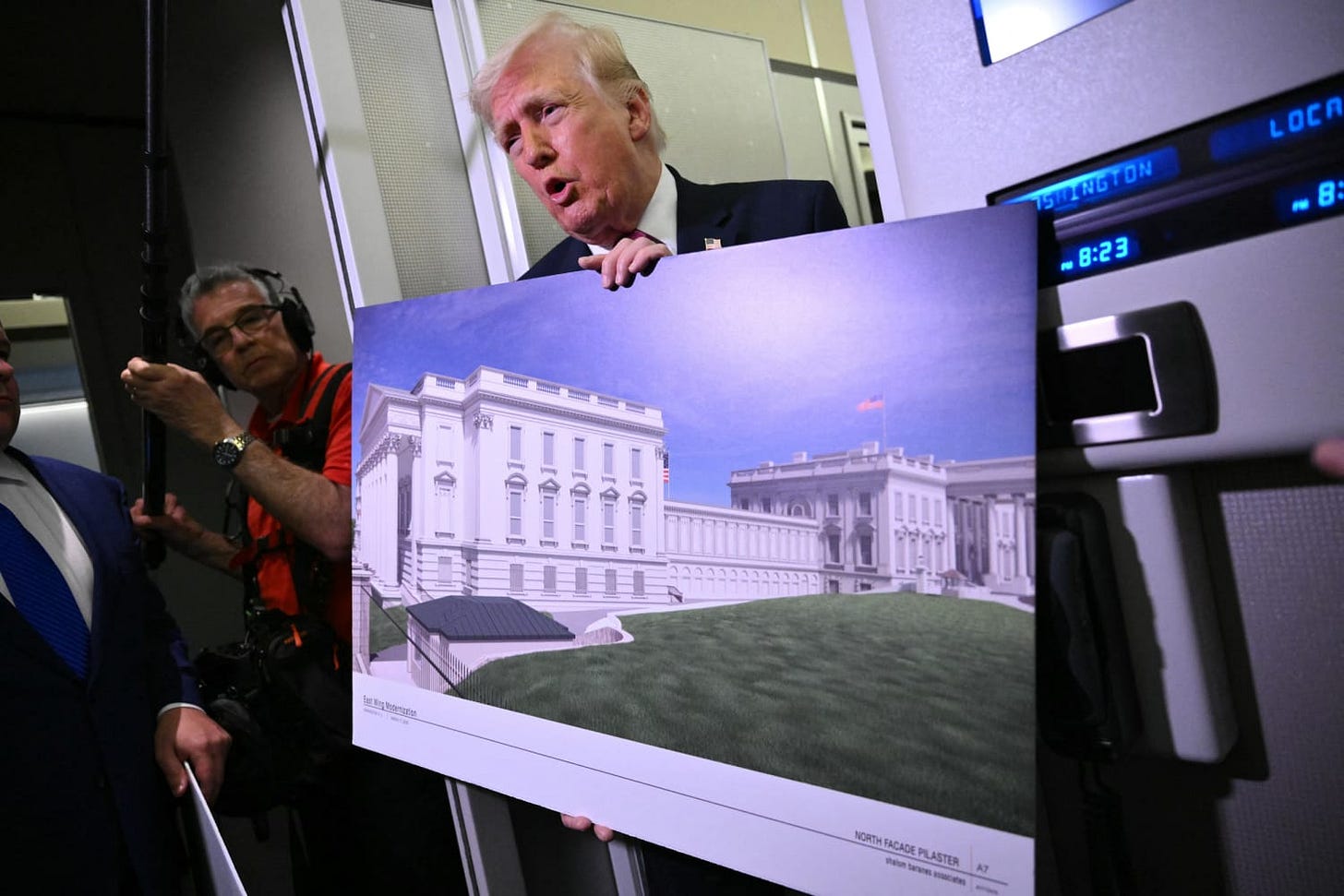 Trump says White House ballroom plans include 'massive' underground  military complex