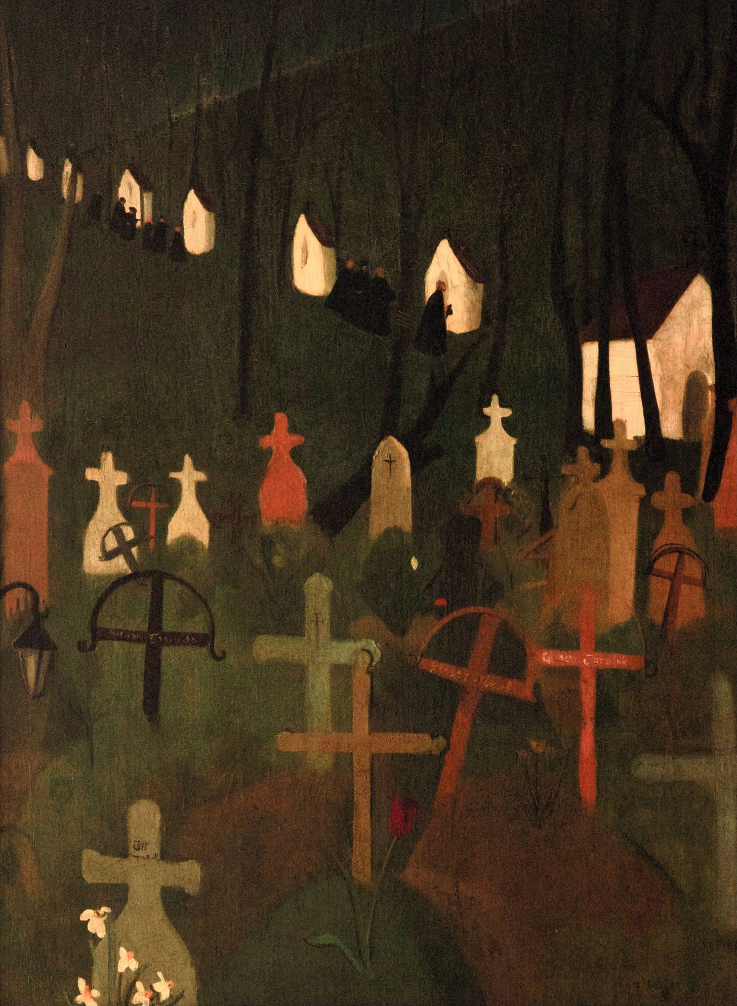 The Merry Cemetery by Amrita Sher-Gil | Obelisk Art History