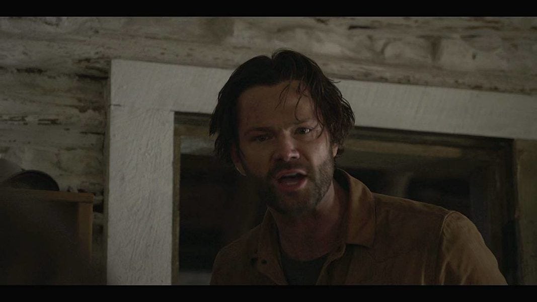 Walker Jared Padalecki showing Coop how much he can take in his mouth. Walker Jared Padalecki showing Coop how much he can take in his mouth.