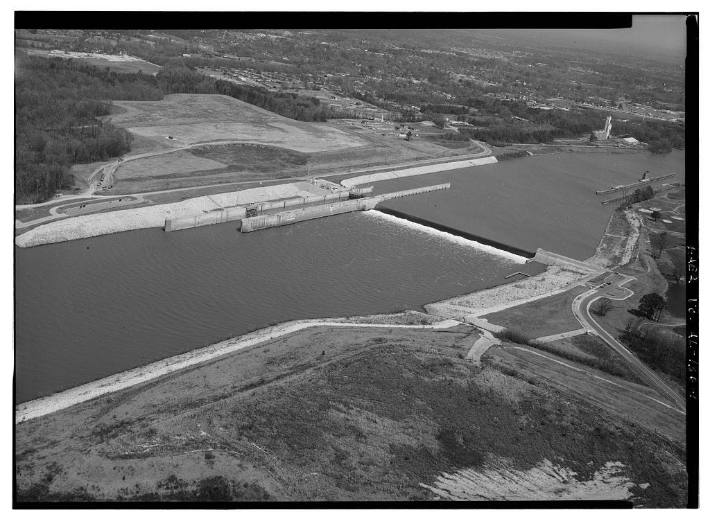 Oliver Lock & Dam befor 1968
