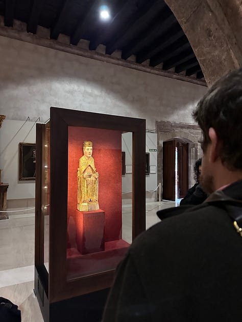 Various masterpieces and religious relics collected by the nuns over the centuries. 
