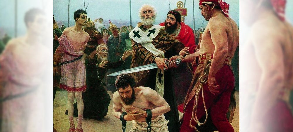 Saint Nicholas Saves Three Innocents from Death (1888) by Ilya Repin.