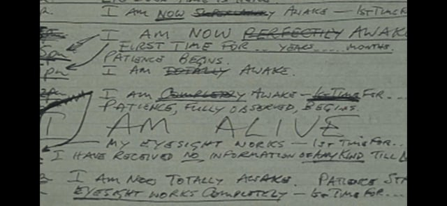 r/oddlyterrifying - Diary of Clive Wearing, a man with a 7 second memory. Clive is one of the worst cases of amnesia in the world.